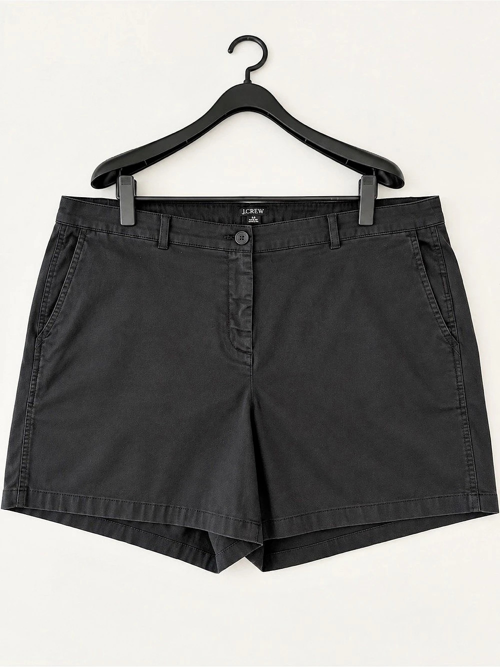 J.Crew Classic Chino Short Cotton Chino Bermuda Shorts in Black Size Medium NWT